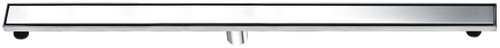 Alfi 47" Polished Stainless Steel Linear Shower Drain with Solid Cover
